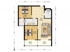 丹霞小区平地起一楼带小院两室两厅家具家电齐全拎包入住生活便利