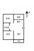 三环上城海悦电梯5楼92平两室毛坯仅售48万G