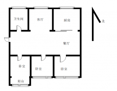 sj01 近代精装修 高阳小区框架106平 35万 3阳卧卫