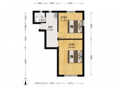 sj01 门市房 折半一口价11.8万！中韩边贸城 上下2层