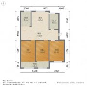 sj01 约70米超宽楼距！位置超好！成山御苑105平 带车