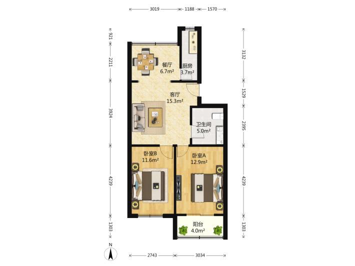 大润发 现代精装婚房!电梯11楼 85平 厅带大窗 s 大润发 现代精装婚房!电梯11楼 85平 厅带大窗 s