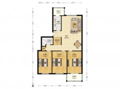 首次出租 双泊南区5楼边户 三室两厅 家具家电齐全 拎包入住