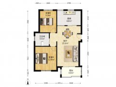 振华商圈 上都苑1楼90平两室一厅 精装修配套齐全 拎包入住