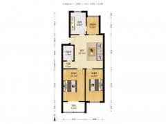 荣安小区15楼边户 85平两室一厅 家具家电齐全 拎包入住