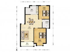 首次出租 哥尔电子附近 荷南社区一楼90平 两室一厅两部空调