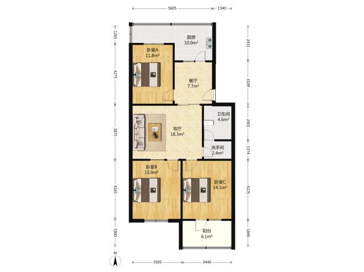送地下室!送车库!捡大漏35.8万!得润居4楼 82平 3室 送地下室!送车库!捡大漏35.8万!得润居4楼 82平 3室