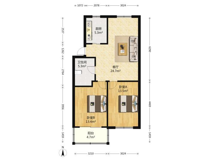 黎明中区好位置5楼 精装修地暖 两室一厅带家具家电 送地下室 黎明中区好位置5楼 精装修地暖 两室一厅带家具家电 送地下室