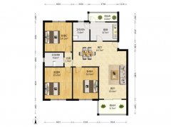义乌附近 丹霞小区平地起5楼不是顶楼三室一厅配套齐全带车位