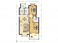爱家花园 框架 90平 带大露台 仅售28.8万 s
