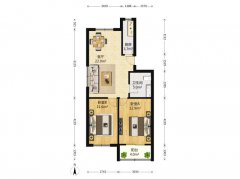 半年起租 十里河小区3楼 精装修两室一厅家具家电齐全拎包入住