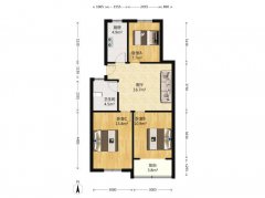 出租 时代广场框架1楼105平超大客厅 2卧室 精装 s