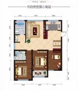 市府旁双河名居一楼105.6平三室两卫精装未住41.8万诚心