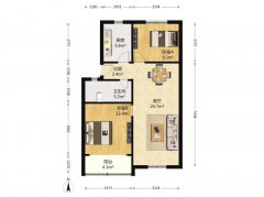 带小院 书香世家电梯1楼110平 精装花了30万 2卫 s