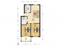 黎明中区好位置5楼 精装修地暖 两室一厅带家具家电 送地下室