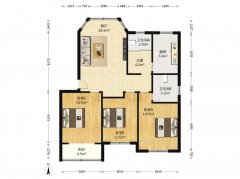 97万 清华园电梯 7楼143平未住 带车位！小区有餐厅超市