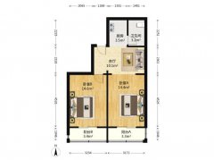 北大街荣兴小区3楼边户两室一厅毛坯房送地下室支持贷款