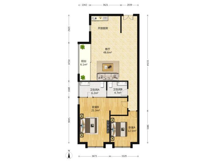 大润发附近新庄南区2楼 家具家电齐全 干净明亮拎包入住 大润发附近新庄南区2楼 家具家电齐全 干净明亮拎包入住