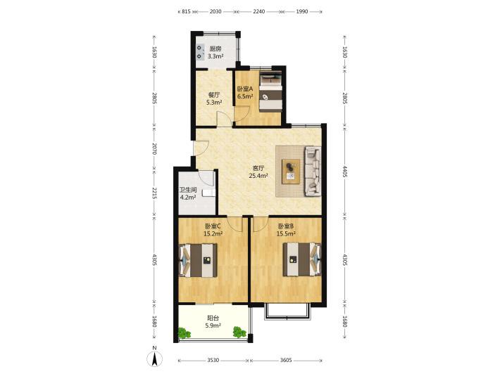 华悦新城北区商品房2楼90平三室一厅毛坯房可贷款 华悦新城北区商品房2楼90平三室一厅毛坯房可贷款