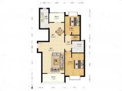 时代广框架 3楼 96平 2卧室 精装 保持好 42.8万