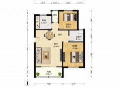 一口捡漏价！带露台 三环德盛嘉苑3楼94平 南厅 卫带窗