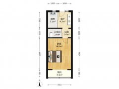 十里河 62平精装 1室1厅，家具家电都带，仅售28万