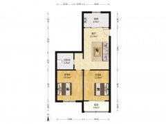 出租！得润东区4楼两室一厅，家具家电齐全拎包入住生活便利