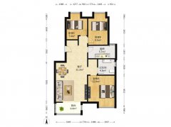 金悦华府前排电梯19楼 三室两卫两部空调精装修带露台拎包入住
