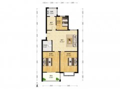 华悦新城北区商品房2楼90平三室一厅毛坯房可贷款