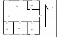 送车库！仅52.8万 双河名居3楼130平 2卫瓷砖已贴